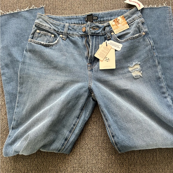 Sincerely Jules straight leg high rise jeans sz 7/8 - Picture 2 of 6